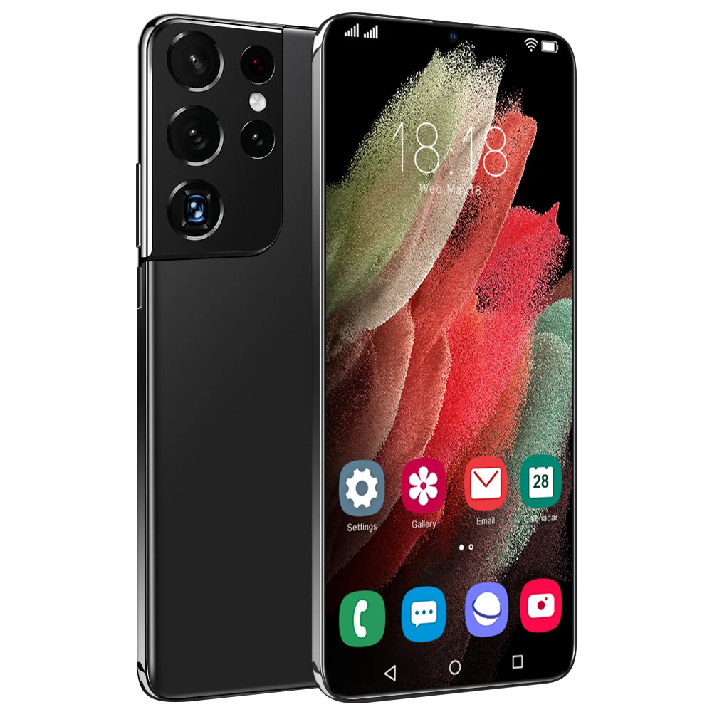 

The latest best-selling machine S21 5g cheap mobile phones 6.3-inch fingerprint HD large screen 2am + 5am 1g + 8g dual card