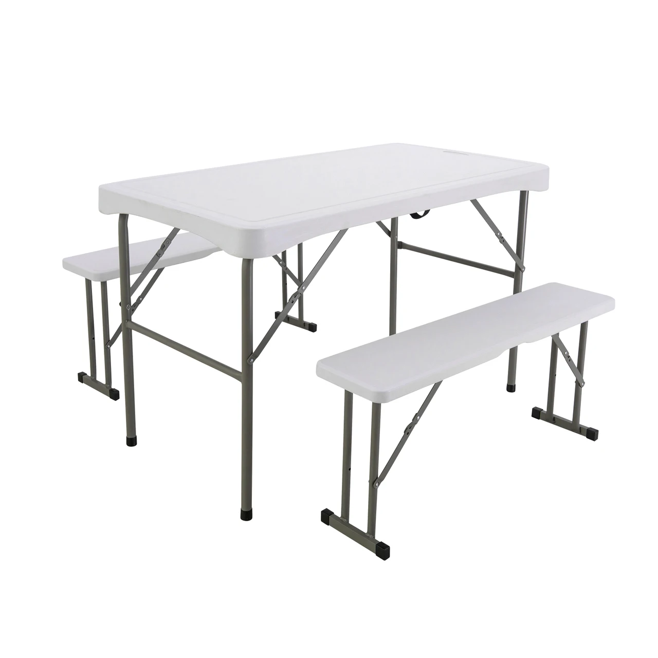 folding camping table and bench set