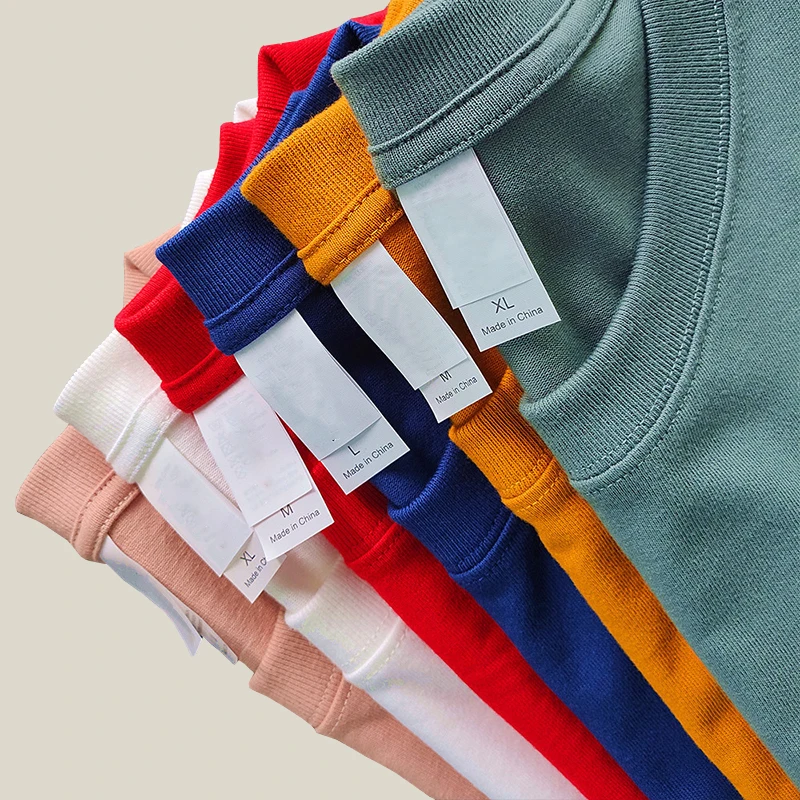 

Top Quality 240grams Heavy Weight Plus Size t Shirt Men High Quality Neutral Color Designer Men's Tshirt, 30 colors availabe