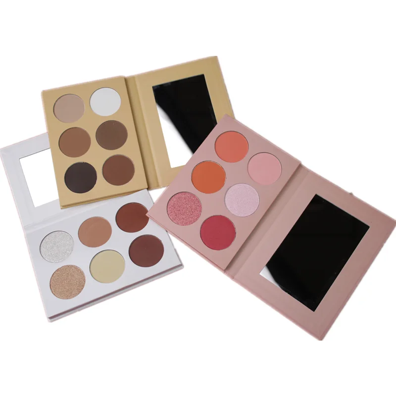 

OEM Wholesale Private Label Makeup 6 Colors Multifunctional highlighter contour eyeshadow Pallet