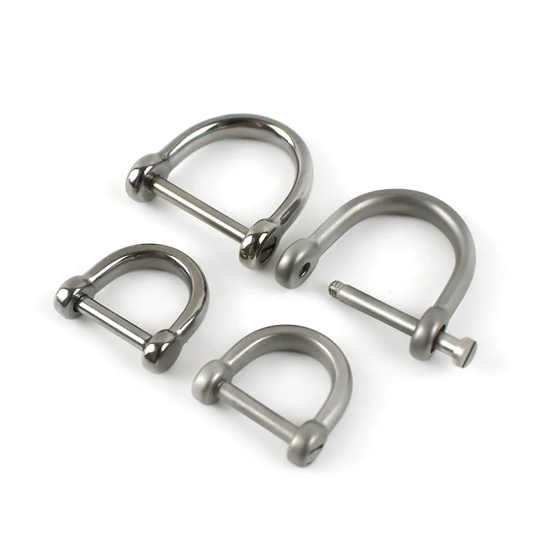 

Meetee AP526 18/25mm Stainless Steel Screw D Buckle Handbag Hardware Keychain Accessories Bag Shoulder Strap D Ring Buckles