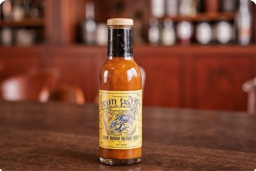 Ancho pepper sauce in a bottle