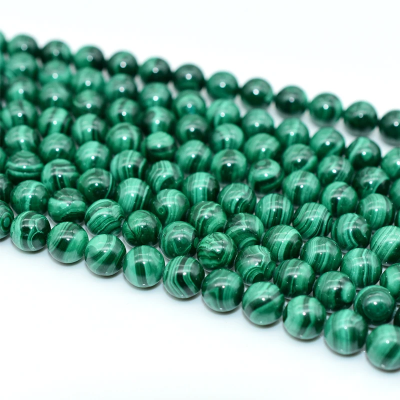 

Trade Insurance  High Grade Natural Light Malachite Loose Beads