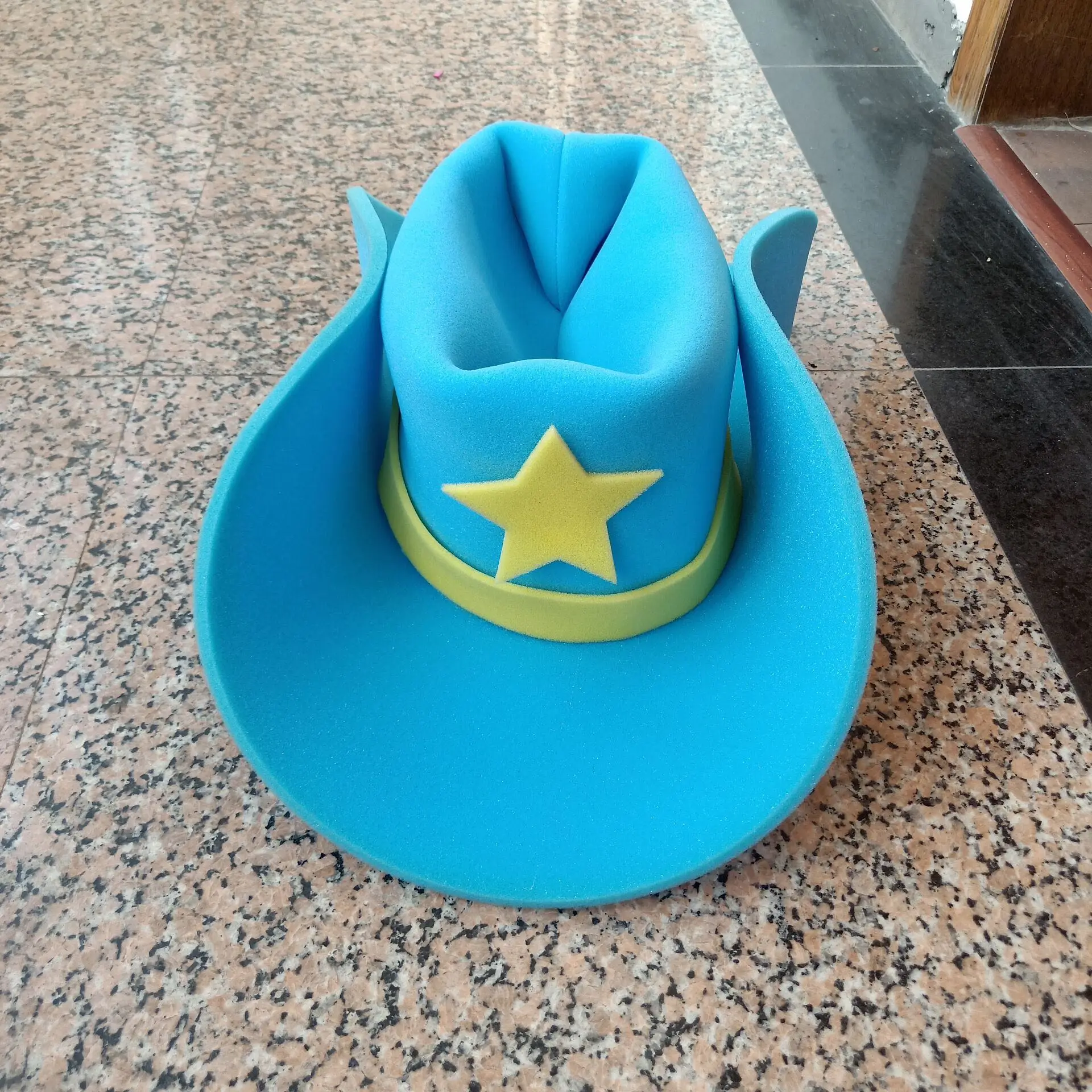 Giant Foam Cowboy Hat Blue