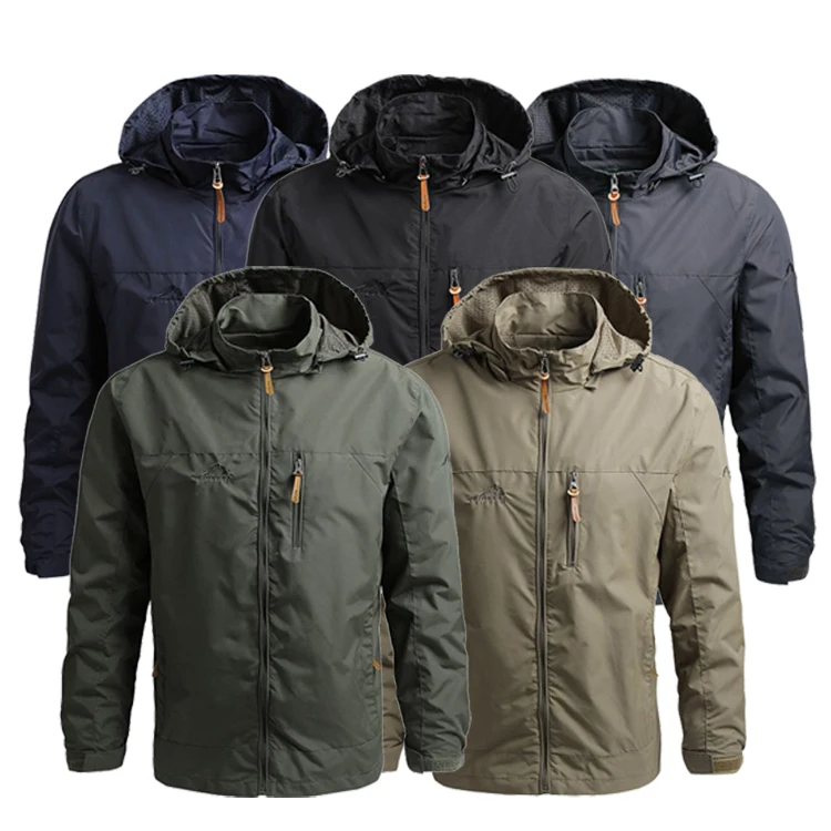 

Custom Outdoor Wear Trench Coats Winter Long Plus Size Quick Dry Windproof Waterproof Hooded Jackets For Men Adult