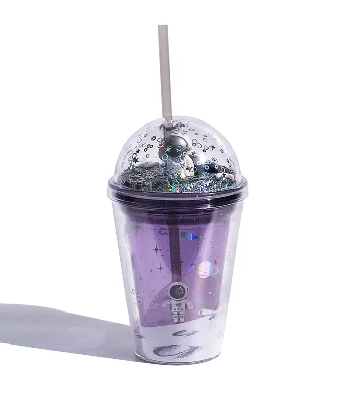 

Cups Color Changing Reusable Water Tumblers Plastic Coffee With Lid And Straw Cold Tumbler