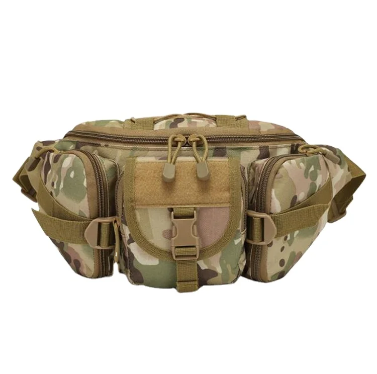 

Fashion Durable Men Tactical Fanny Pack Hip Belt Bumbag Waterproof Military Waist Bag