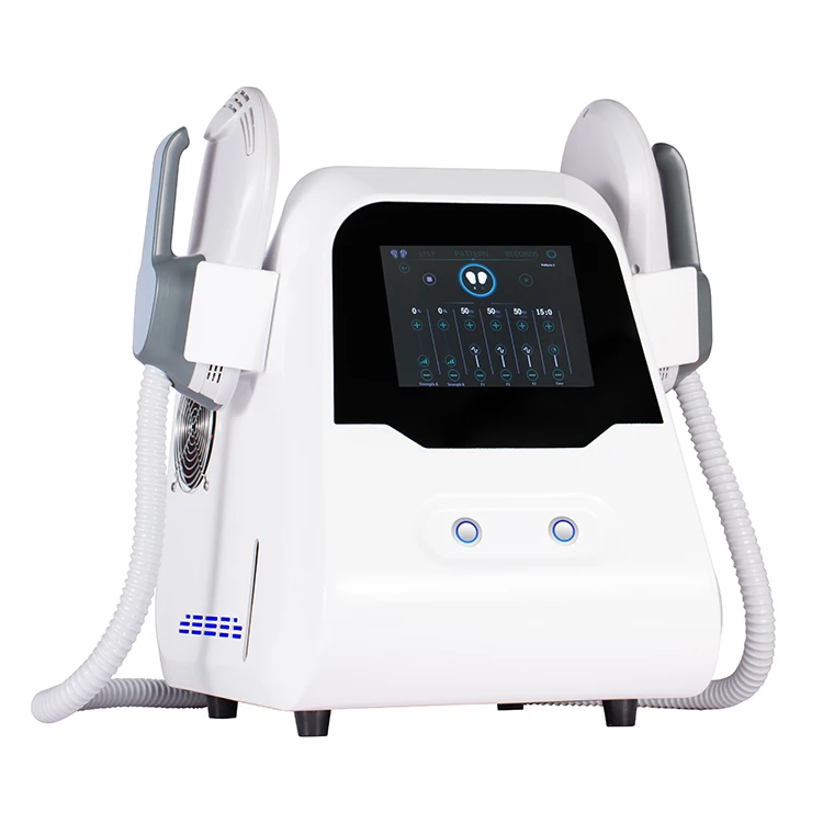 

2022 Portable 2 Handle EMS Muscle Stimulator Burn Slim RF EMS Sculpting Machine Body Slimming Machine, White