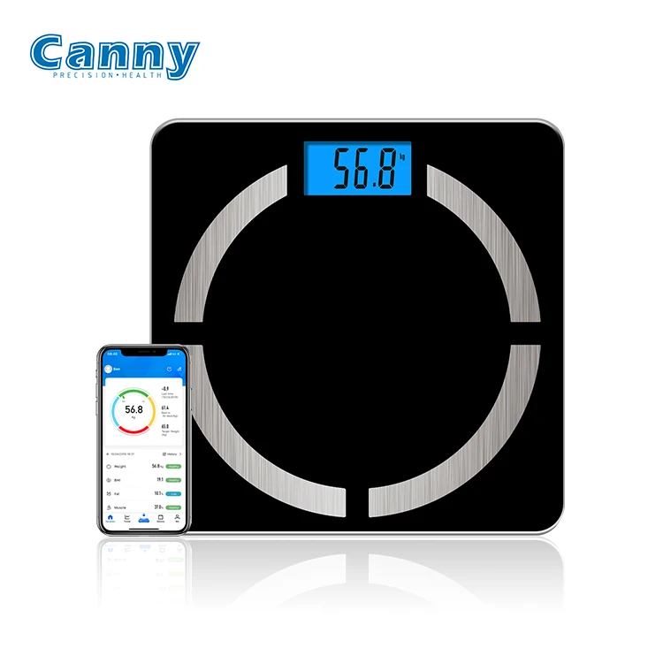 

Canny Smart Blue-tooth Bathroom Body Fat Analyzer Scale Adult Weighing Scale