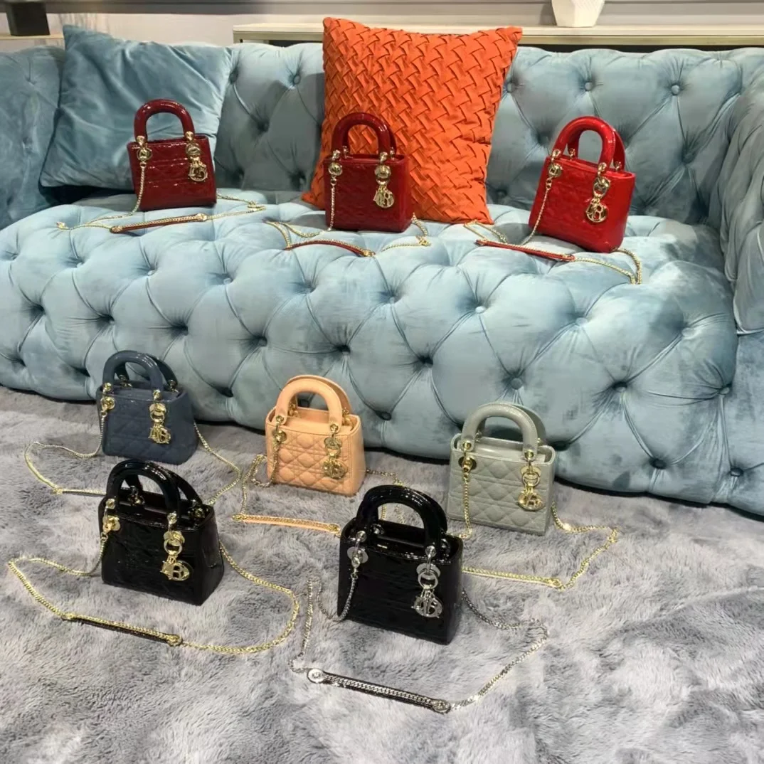 

2021 New Summer leather frosted ladybag web celebrity single shoulder bag cross-body bag fashion temperament handbag female bag, Black