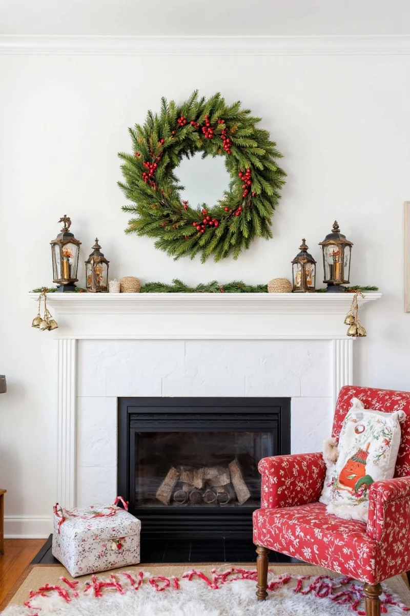 Eco-friendly mantel decor