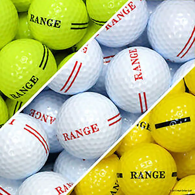 

Custom logo Cheap Two piece Golf Range Balls, White