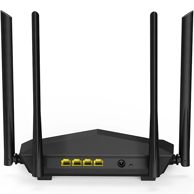 

Tenda AC6 2.4G/5.0GHz Smart Dual Band 1200Mbps Wireless Router APP Remote Manage English Interface WIFI Router, Black