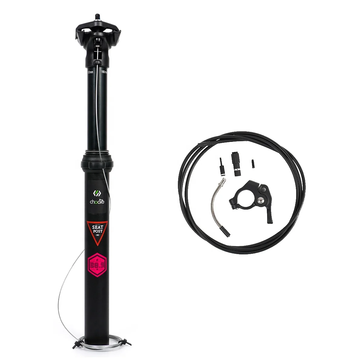 

Bike Parts 7075 Alloy seat post Adjustable Seatpost 30.9/31.6mm Remote Control Dropper Seatpost External routing