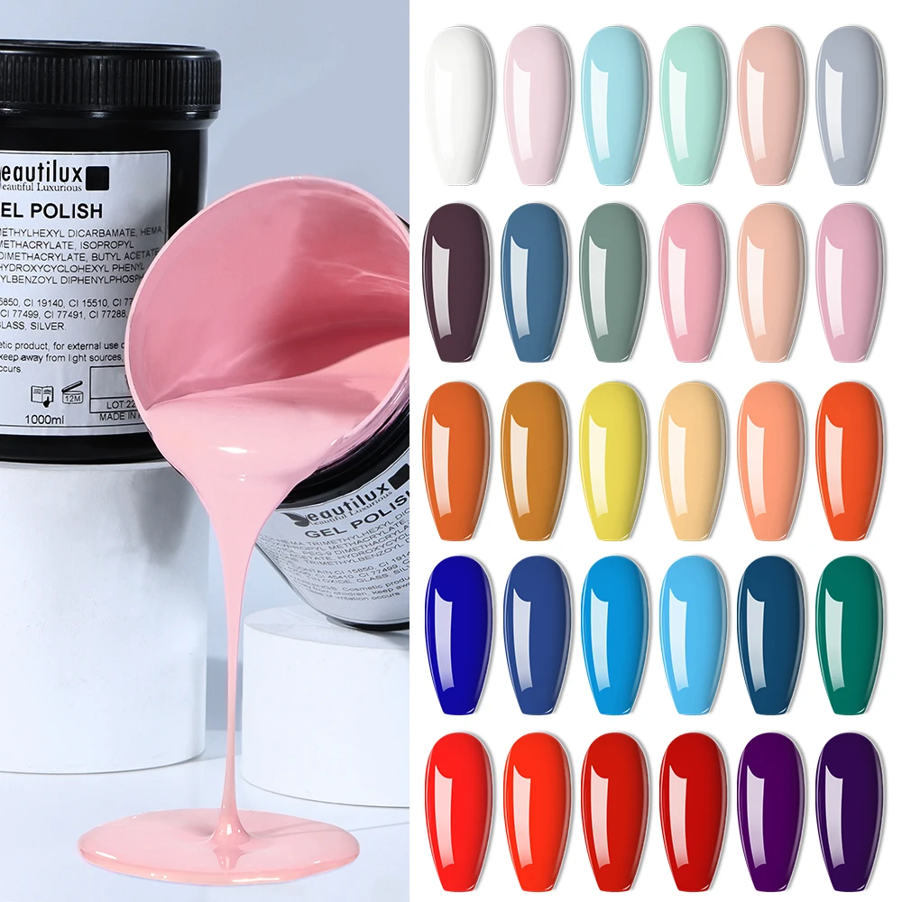 

Beautilux 240 Colors gel nail polish Soak Off Led Nails Gel Polish UV Gel Colors 1 kg bulk Nail Polish