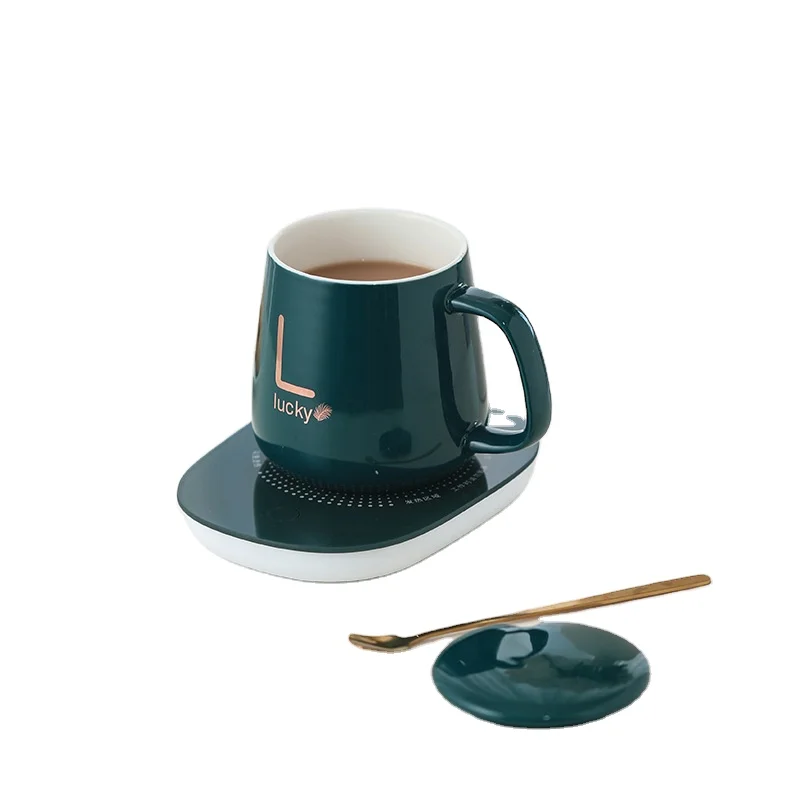 

Heated and insulated cup for home use mugs coffee cups, White