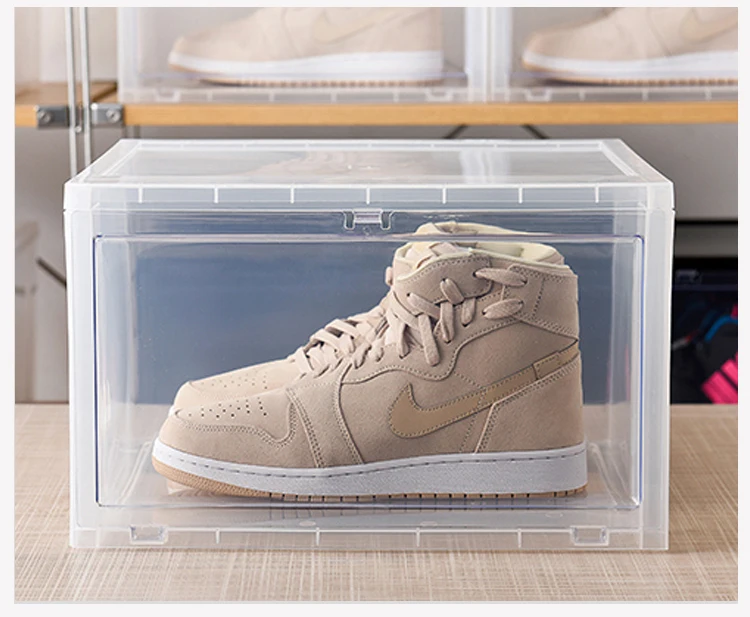 

Drop Shipping Chinese Manufacturer Acrylic Storage Box Showcase Sneaker Clear Luxury Wholesale Shoe Display Box