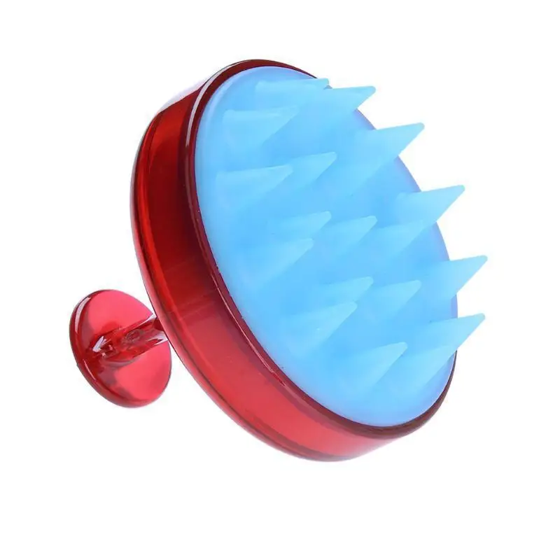 

Comb Handheld Silicone Scalp Shampoo Massage Brush Washing Comb Shower Head Hair Mini Head Meridian Massage Wide Tooth