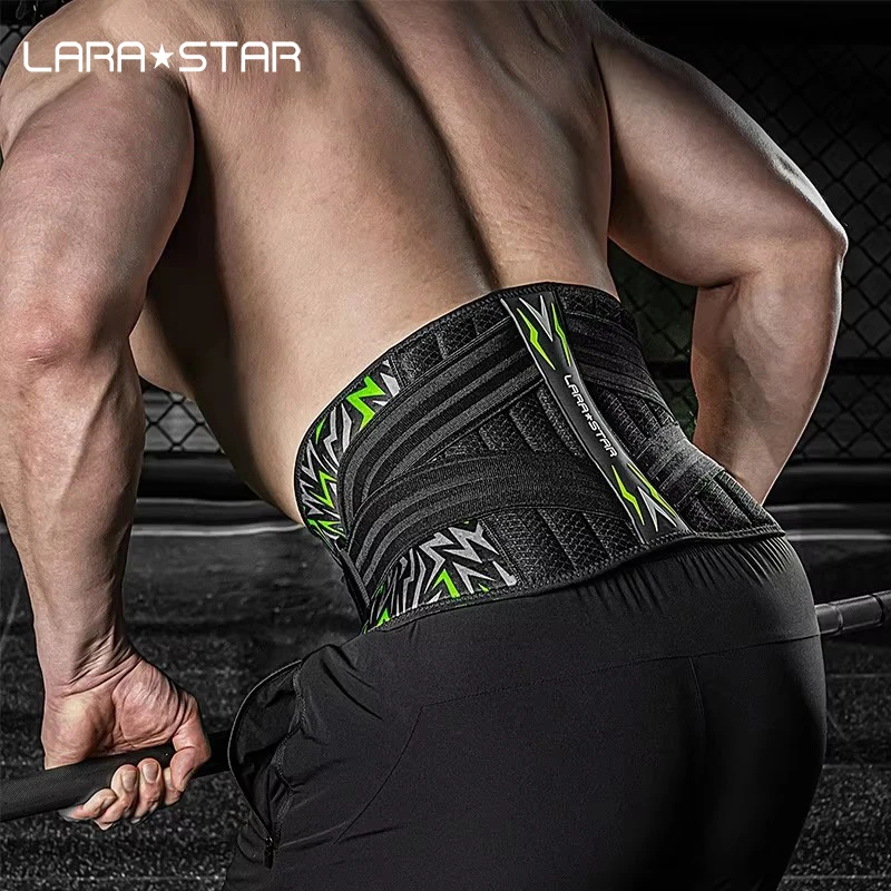 LS0877 Energy I Compression Trimmer Belt Fitness Training Back Protector with 7 Pcs Soft Supporting Bone