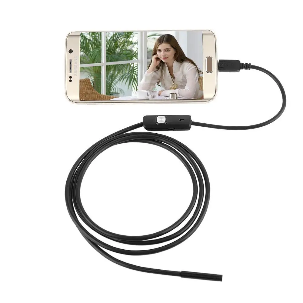 

1M 2M 3.5M 3FT 6FT 10FT Endoscope Borescope USB Android Inspection Camera HD 6 LED 7mm Lens 720P Waterproof Car Endoscopio Tube