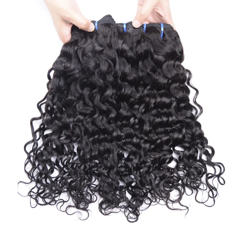 

Borui 10a deep wave bundles human hair with factory price