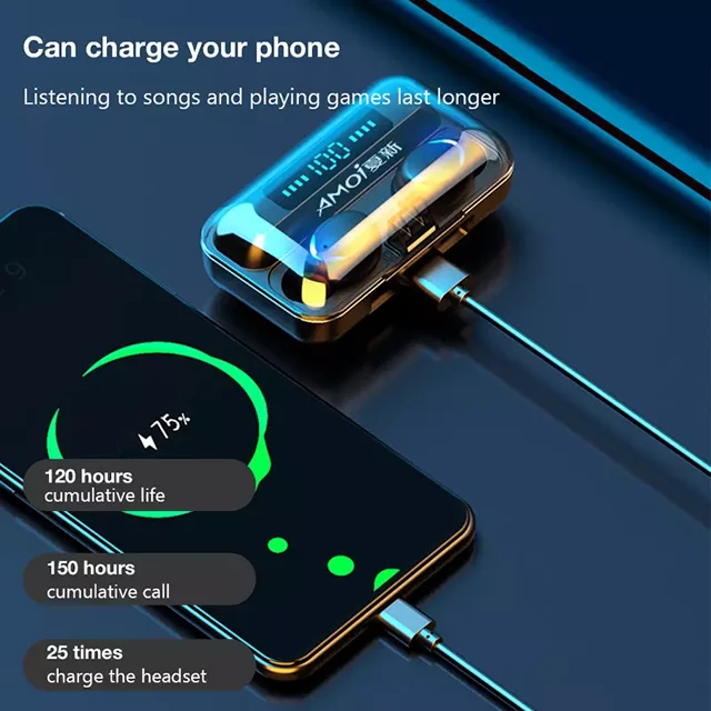 Sport Waterproof Smart Headphones F9 Wireless Earbuds - ANKUX.COM