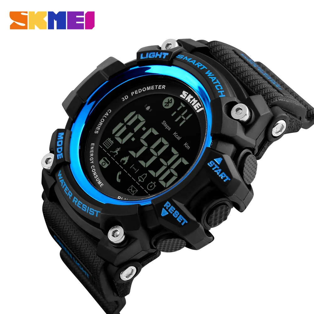 

Cheap Smart Watch wholesale SKMEI 1227 Men military sports wristwatches Fashion Digital Chronograph relojes hombre