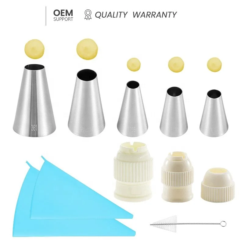 

Decorating mouth set 304 stainless steel cake nozzle Cake Decorating Mouth