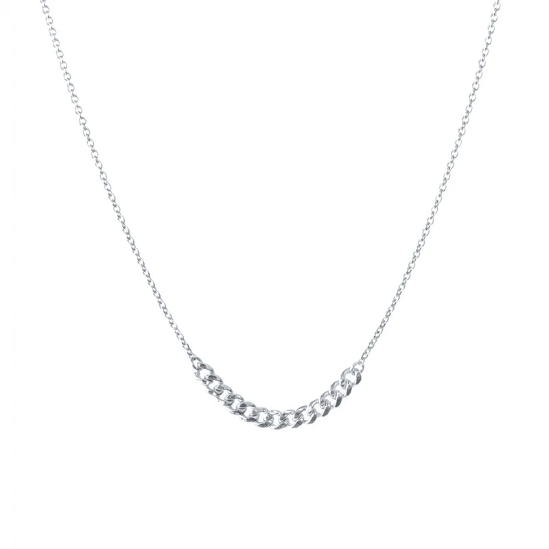 

ROXI S925 sterling silver oval chain jewelry necklace edith link chain