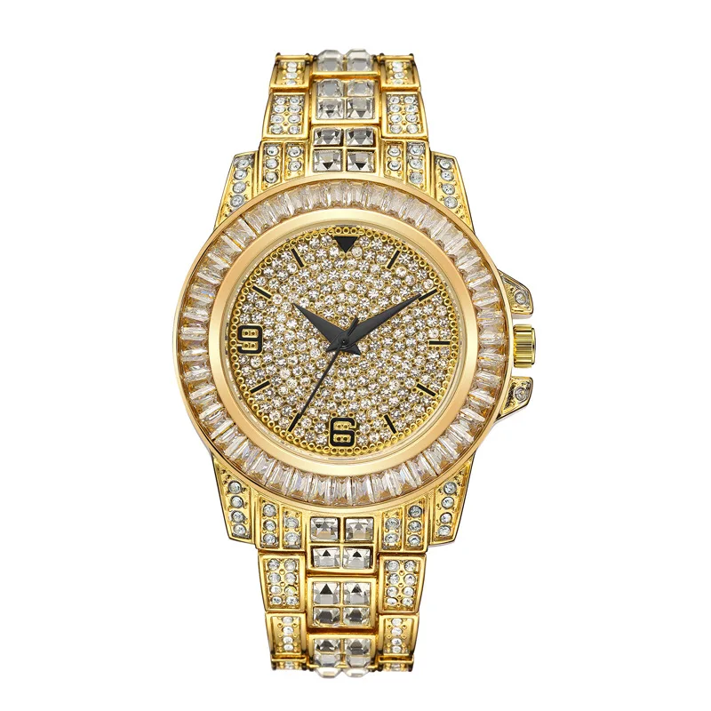 

Drop Shipping Luxury Diamond Iced Out Women Stone Diamond Wrist Watches
