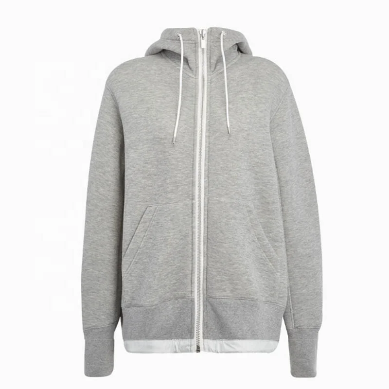 

Wholesale Unisex Custom Logo Zip Up Plain 100% Cotton Fleece Pullover Hoodies