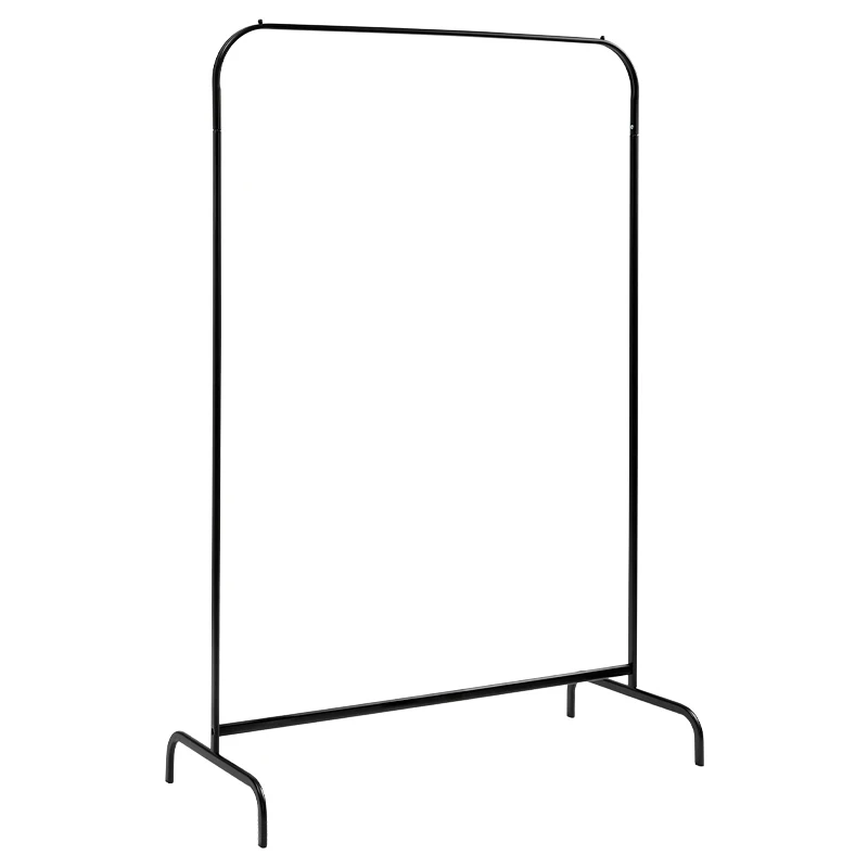 

Freestanding heavy duty clothing garment rack, White pink black yellow green gray