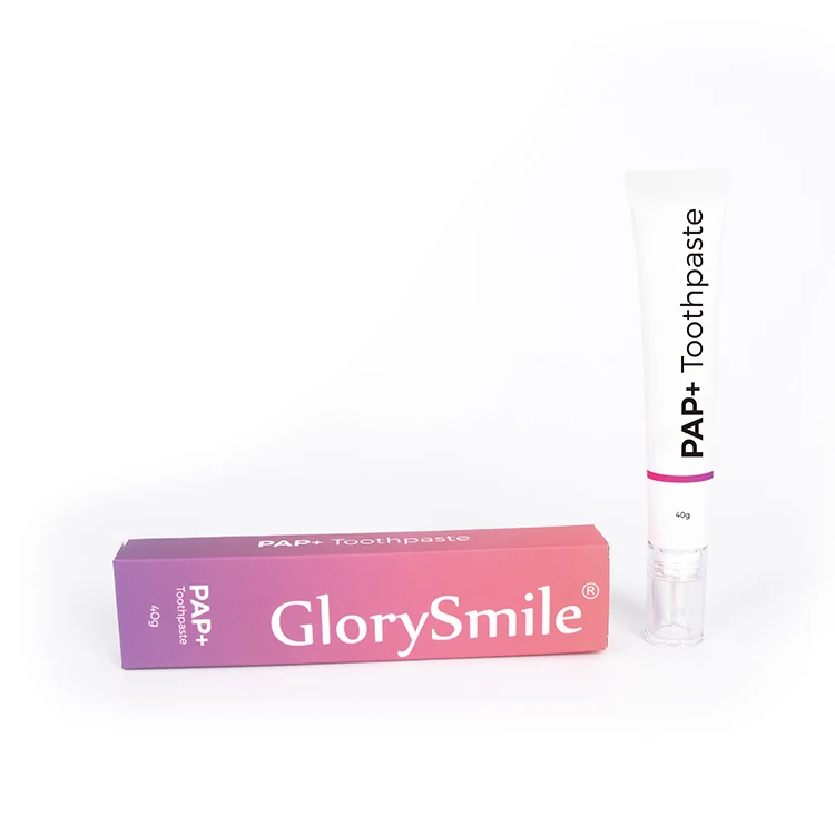 

Glory Smile New PAP+ Formula 40g Teeth Whitening Toothpaste OEM Private Label Home Use, Dazzling white
