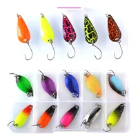 

TOMA fishing metal spinners lures fish spoon bait set artificial metal sequins lure kit