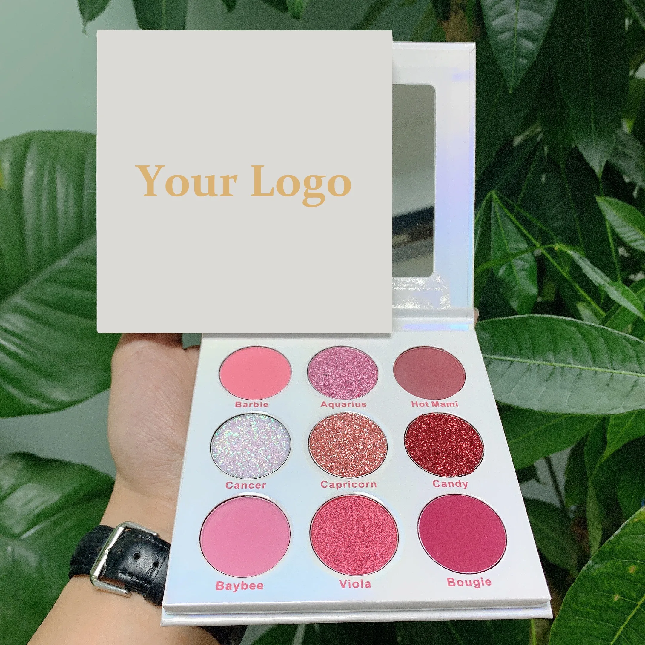 

No brand wholesale makeup diy custom high pigment private label eyeshadow palette free Private Label eye shadow