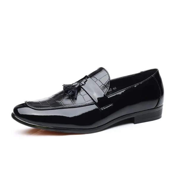 

UP-0615J Slip On Men Footwear Autumn Formal Large Size PU Leather Shoes 45