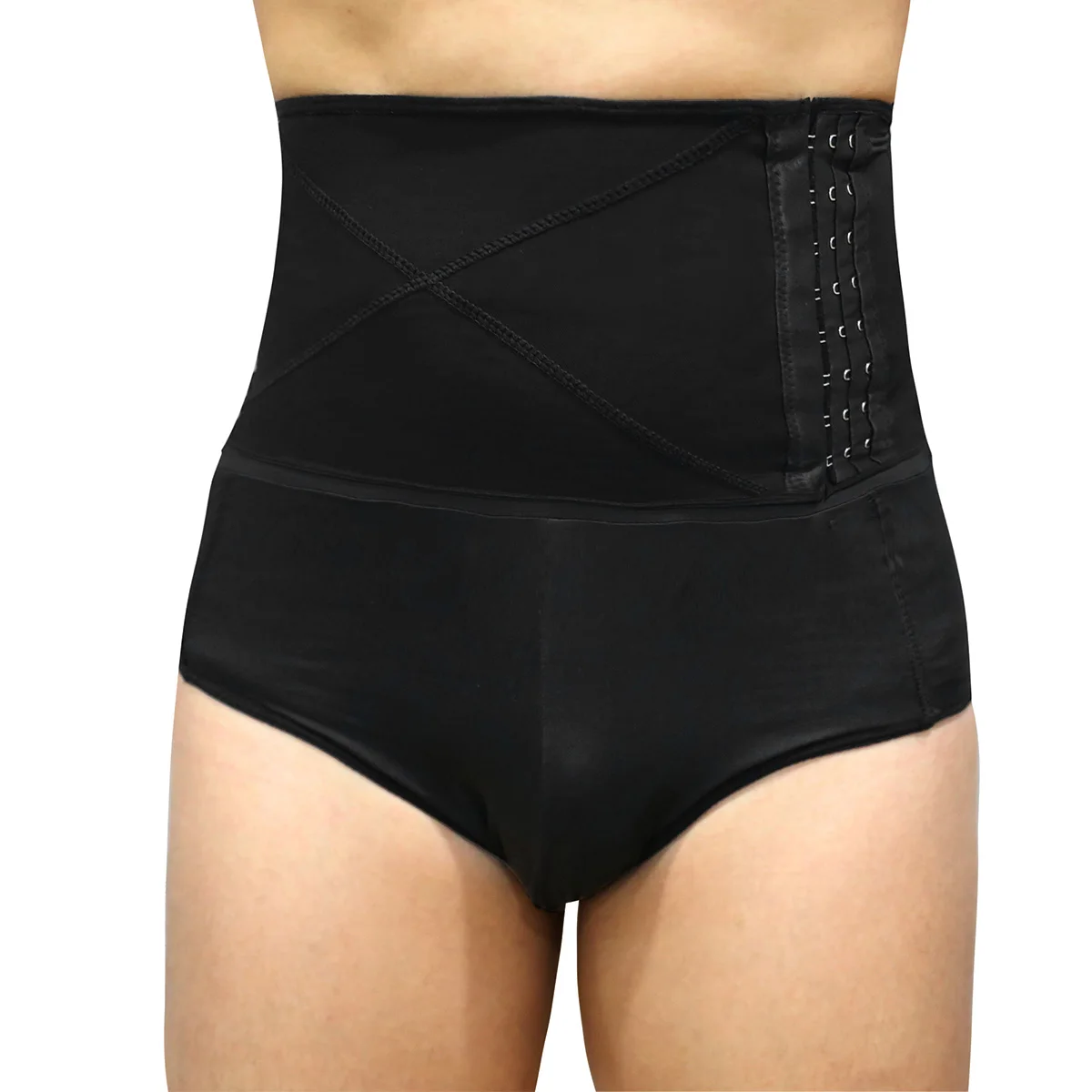 

Wholesale Plus size mens brief underwear High waist ropa interior masculina Gym briefs abdomen hips men body shaper