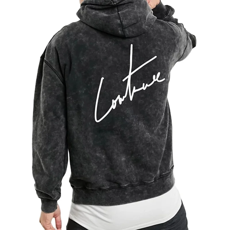 

Custom High quality Mens Distressed Washed Hoody Vintage Acid Wash hoodie for men Embroidered high street hoodies, Customized color