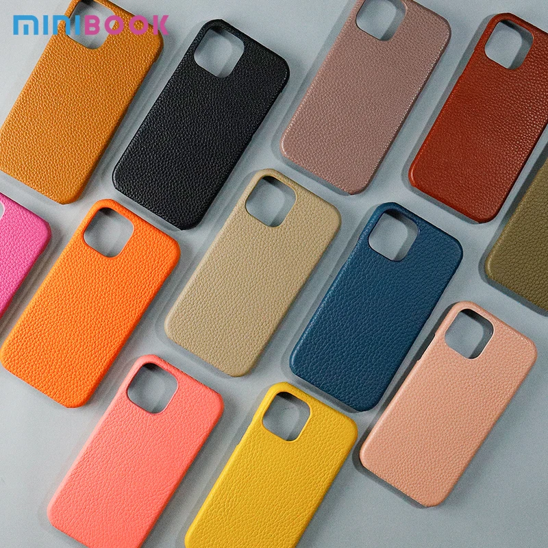 

Minibook 2022 Genuine Leather Colorful Fashion New Camera Plating Cover Printer Full Edge Phone Case For Iphone 14 13 Pro Max