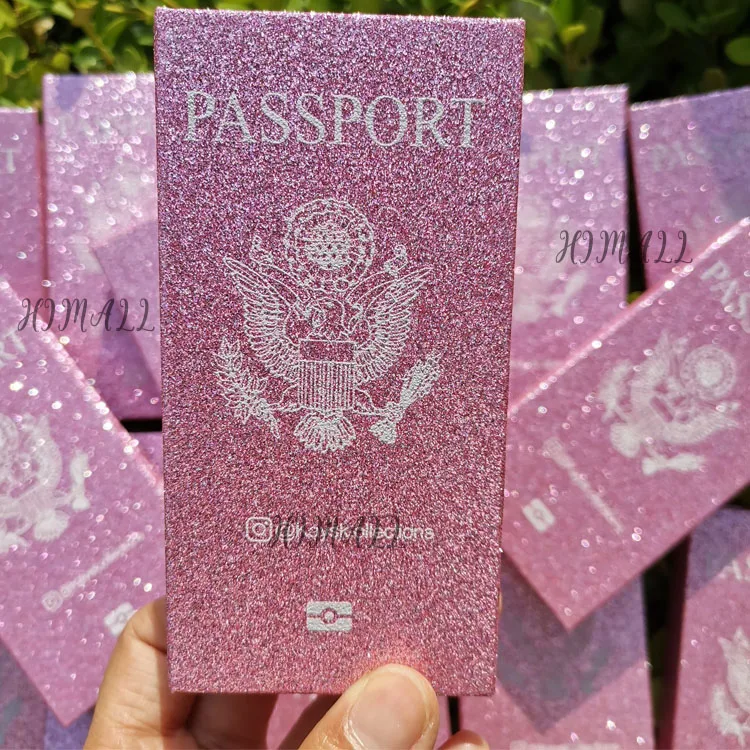 

Wholesale Customized Your Own Holographic Lashport/Passport Packaging Box