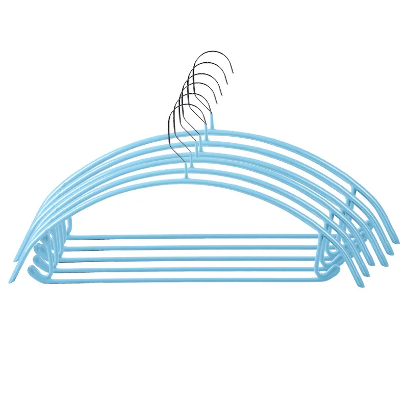 

High Quality Non-slip Coat Hangers Supplier Manufacture Semicircle Plastic Dipping Metal Clothes Hanger for Cloths, As picture