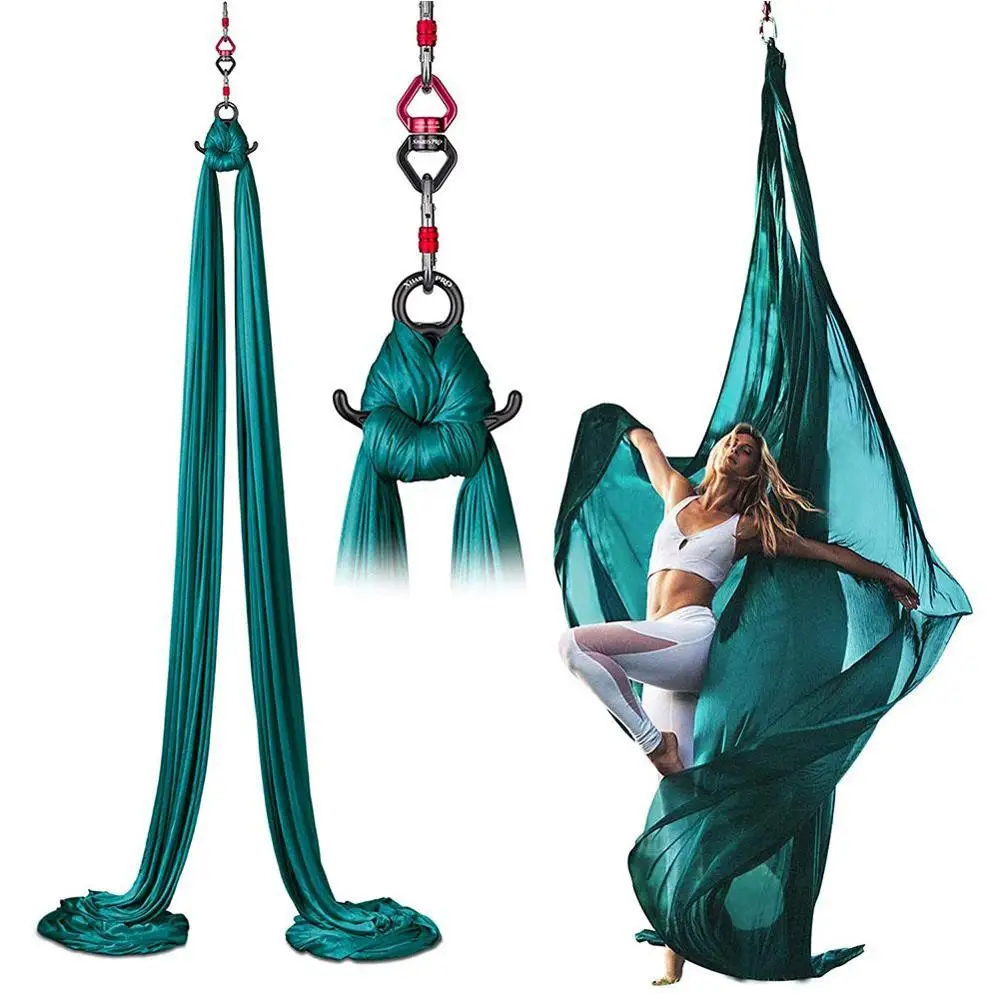 

High Quality Set Acrobatic Dance Hammock Aerial Silk Fabric Yoga Swing For Home