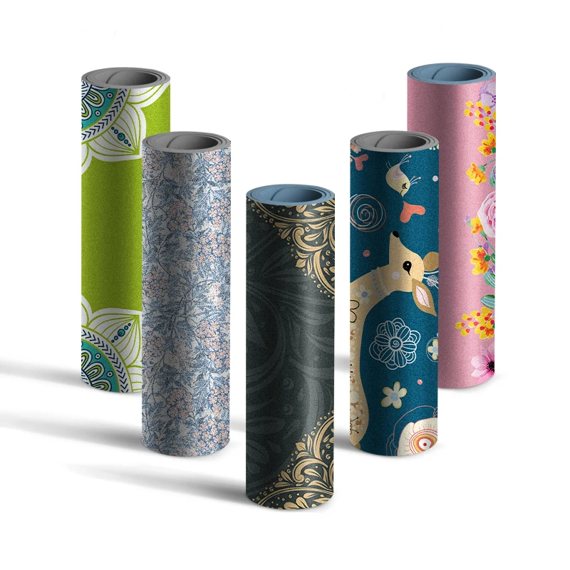 

PIDO NEW 6MM suede TPE yoga mat with color printing