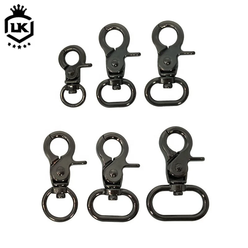 

LanKe Best Sale Swivel Lobster Clasp Metal Snap Hook For Horse, Gunmetal