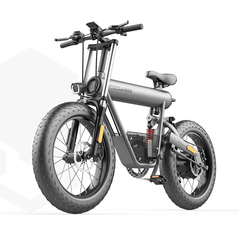 

Snow electric bicycle 20inch fat tire e-bike COSWHEEL T20 48V cheap ebike, Space grey