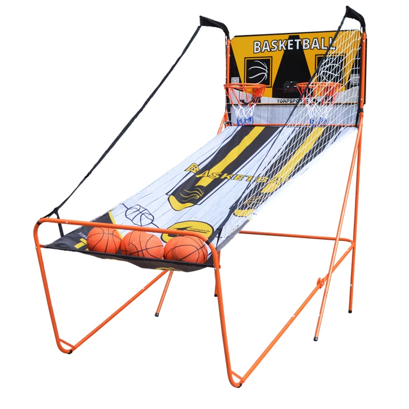 

Easy fold indoor 2 player basketball arcade game with electronic scoreboard outdoor basketball shooting machine with hoop