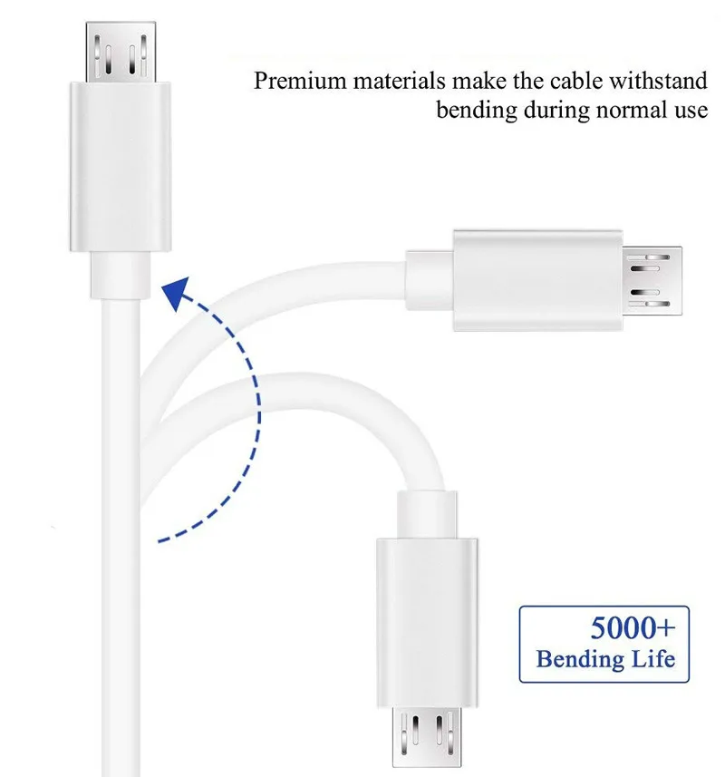 Fast charge 2.1 amp PVC cable android type C Micro 5Pin phone charger cable with packaging - ANKUX.COM