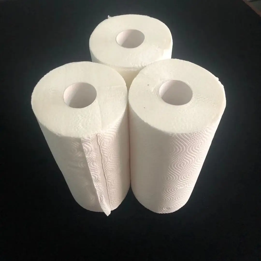 

ISO Certificated Strong Oil Absorption Kitchen Towel Paper Mega Roll, White