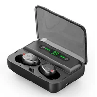 

Bluetooth Earphones F9 TWS 8D Stereo Wireless Earphone Waterproof Headset with LED Display 3500mAh charging box TWS