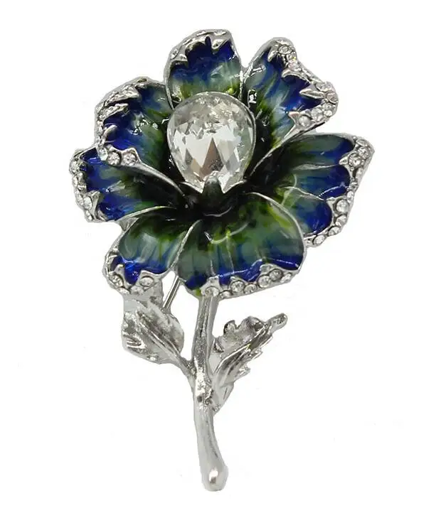 

Flower Enamel Pin Women's Pins And Brooches Fashion Brooches Bouquet Clothes Jewelry Gift For Women, As picture